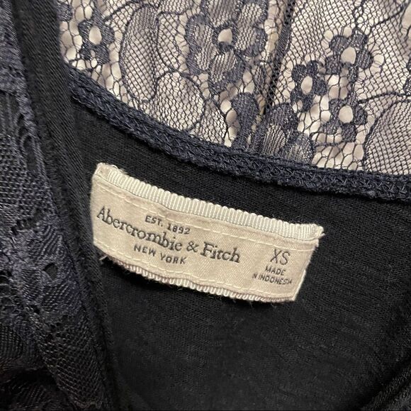 Abercrombie Vintage Y2K Navy Lace Tank - XS - Picture 5 of 10